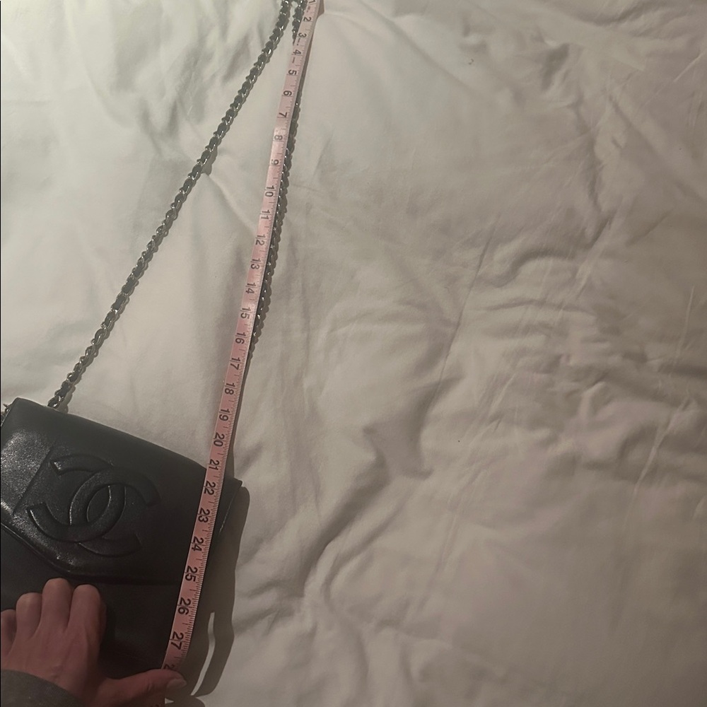 Chanel Black Crossbody Bag with Chain and Tassel - Picture 13 of 14